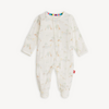Magnificient Baby Magnetic Me: Footie - White Serene Safari
