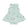 Kyte Clothing Kyte: Polo Bodysuit Dress - Golf