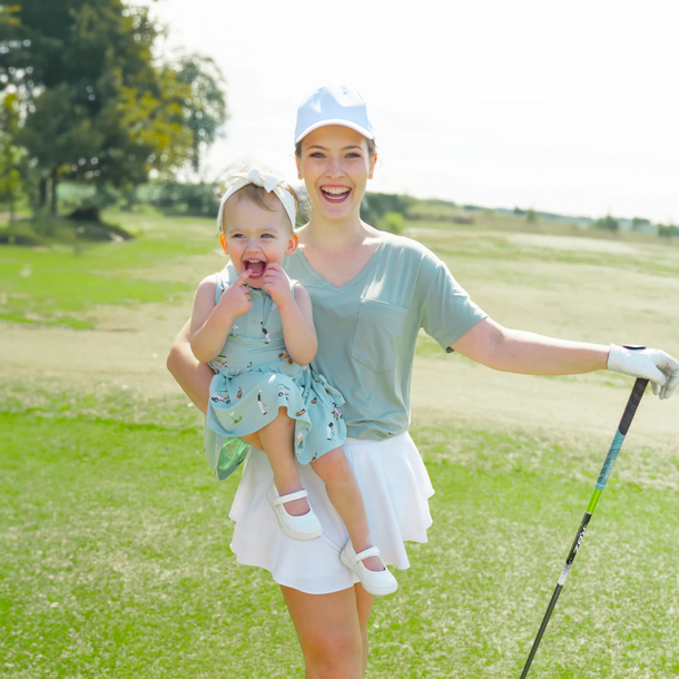 Kyte Clothing Kyte: Polo Bodysuit Dress - Golf