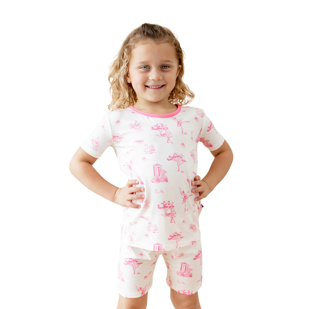 Kyte Clothing Kyte: Short Sleeve Toddler PJ - Toile Ballet