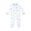 Kyte Clothing Kyte: Zipper Footie - Toile Safari