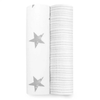 A+A: Muslin Swaddle 2pk - Dusty
