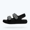 Native Shoes Native: Chase Sandal - Jiffy Black/Satellite Grey(Child) -