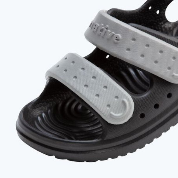 Native Shoes Native: Chase Sandal - Jiffy Black/Satellite Grey(Child) -