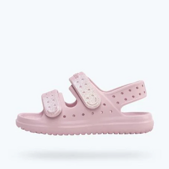 Native Shoes Native: Chase Sandal - Barely Pink Bling (Child) -