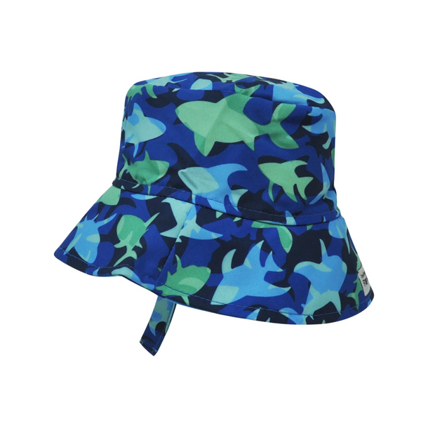 Flap Happy Flap Happy: Cotton Bucket Hat - Mako Reef