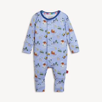 Magnificient Baby Magnetic Me: Convertible Coverall - Farm to Cradle (Modal)