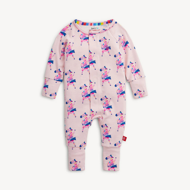 Magnificient Baby Magnetic Me: Coverall - Prance Now Pink