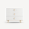 Oeuf OEUF: Dot 3 Drawer Dresser - Birch/White