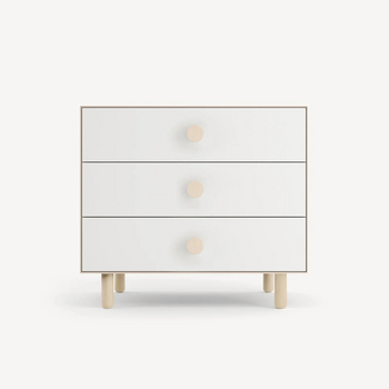 Oeuf OEUF: Dot 3 Drawer Dresser - Birch/White