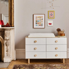 Oeuf OEUF: Dot 6 Drawer Dresser - Birch/White