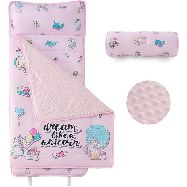 Toddler Nap Mat - Pink Unicorn