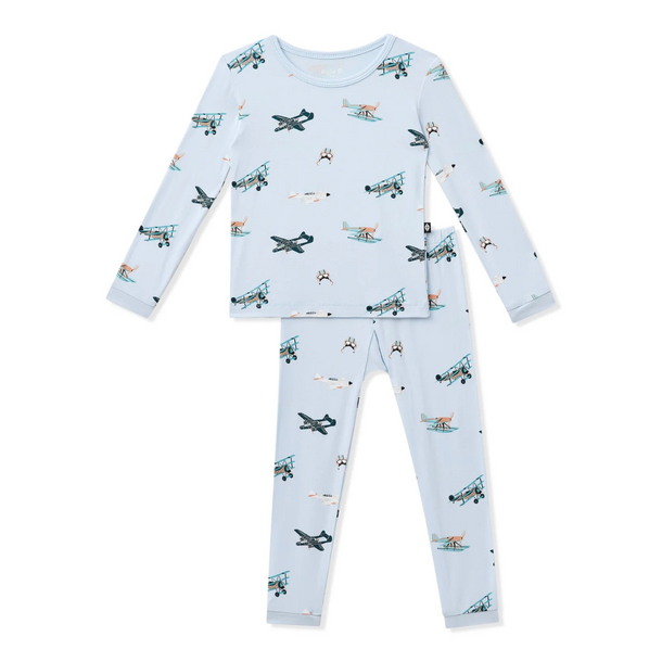 Kyte Clothing Kyte: Toddler Long-Sleeve PJ Set - Take Off
