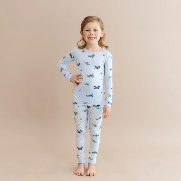Kyte Clothing Kyte: Toddler Long-Sleeve PJ Set - Take Off