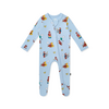 Kyte Clothing Kyte: Zipper Footie - Curious George