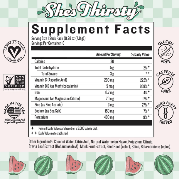 Legendairy Milk Legendairy Milk: She's Thirsty Stick Packs - Watermelon