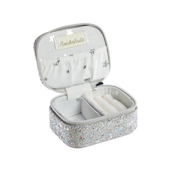 Rockahula Kids Rockahula: Confetti Glitter Silver Jewellery Box