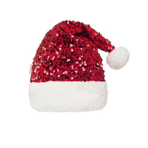 Rockahula Kids Rockahula: Jolly Santa Sequin Velvet Hat (3-10Y)