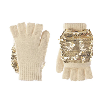 Rockahula Kids Rockahula: Shimmer Sequin Knitted Gloves (3-6Y)