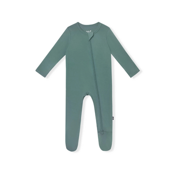 Kyte Clothing Kyte: Zipper Footie - Pine