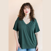 Kyte Clothing Kyte: Oversized V-Neck Tee in Cypress -