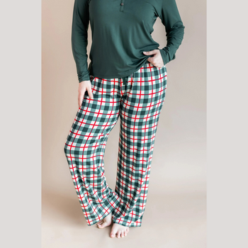 Kyte Clothing Kyte: Women's Lounge Pant - Holiday Plaid
