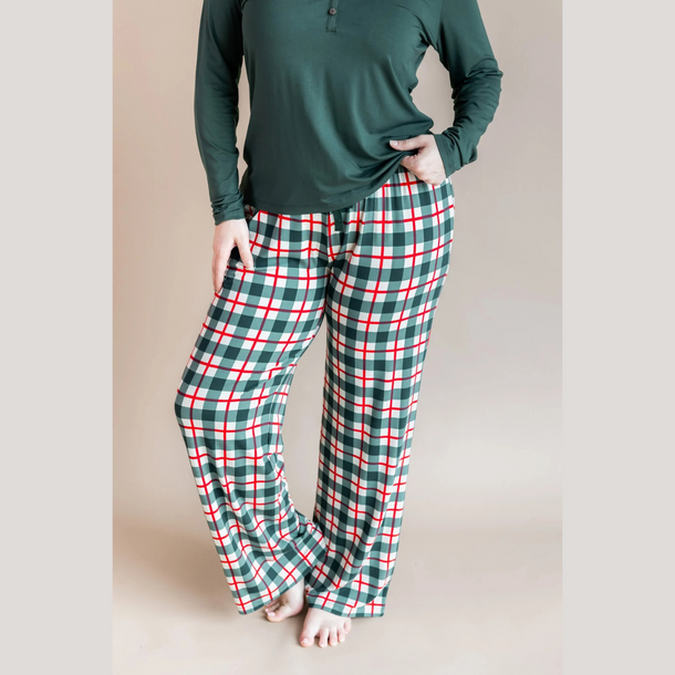 Kyte Clothing Kyte: Women's Lounge Pant - Holiday Plaid