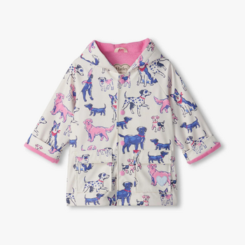Hatley/Little Blue House Hatley: Little Pups Snap Rain Coat-