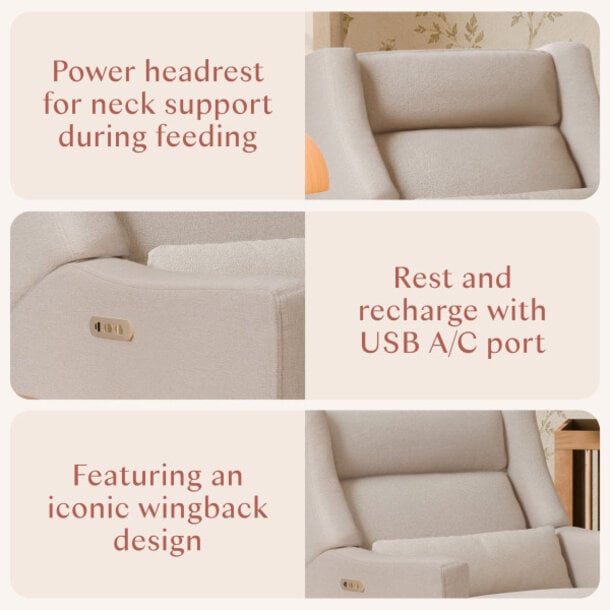 Million Dollar Baby MDB: Kiwi Plus Chair and a Half Power Glider Recliner w/USB Port