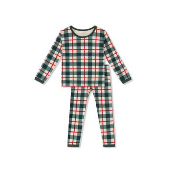 Kyte Clothing Kyte: Long Sleeve Toddler PJ - Holiday Plaid