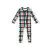 Kyte Clothing Kyte: Zippered Footie - Holiday Plaid