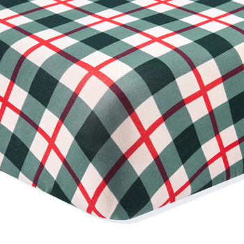 Kyte Clothing Kyte: Bamboo Crib Sheet - Holiday Plaid