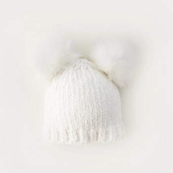 Huggalugs: Snowy White Beanie -