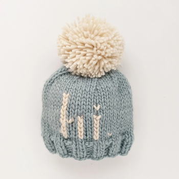 Huggalugs: Hi Surf Blue Knit Beanie -
