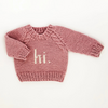 Huggalugs: Hi Rosy Crew Neck Sweater -