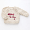 Huggalugs: Natural Santa Baby Sweater -