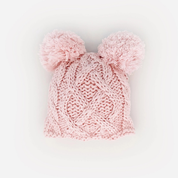 Huggalugs: Newborn Pom Pom Beanie -