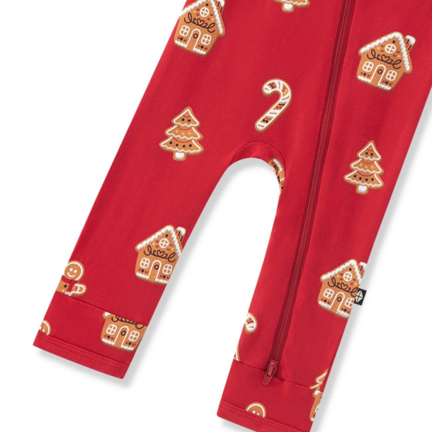 Kyte Clothing Kyte: Zippered Romper - Gingerbread