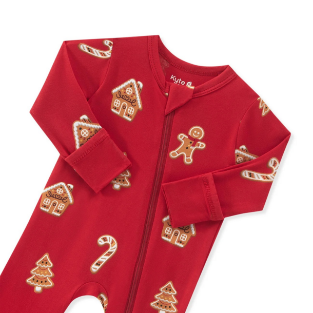 Kyte Clothing Kyte: Zippered Romper - Gingerbread