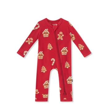 Kyte Clothing Kyte: Zippered Romper - Gingerbread