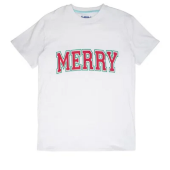 Rufflebutts Rufflebutts: Adult S/S Graphic Tee - Red Merry