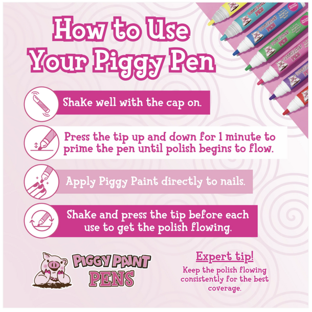 Piggy Paint Piggy Paint: Piggy Pen Set - Rudolph's Red & Green