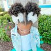 Baby Bling Bows Baby Bling Bows: 2 Pack Tulle Baby Fab Clips - Princess White