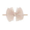 Baby Bling Bows Babybling Headband: Tulle Skinny Bow - Pleated Blush