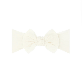 Baby Bling Bows Babybling Headband: Itty Bitty Knot - Ivory