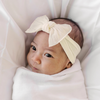 Baby Bling Bows Babybling Headband: Itty Bitty Knot - Ivory