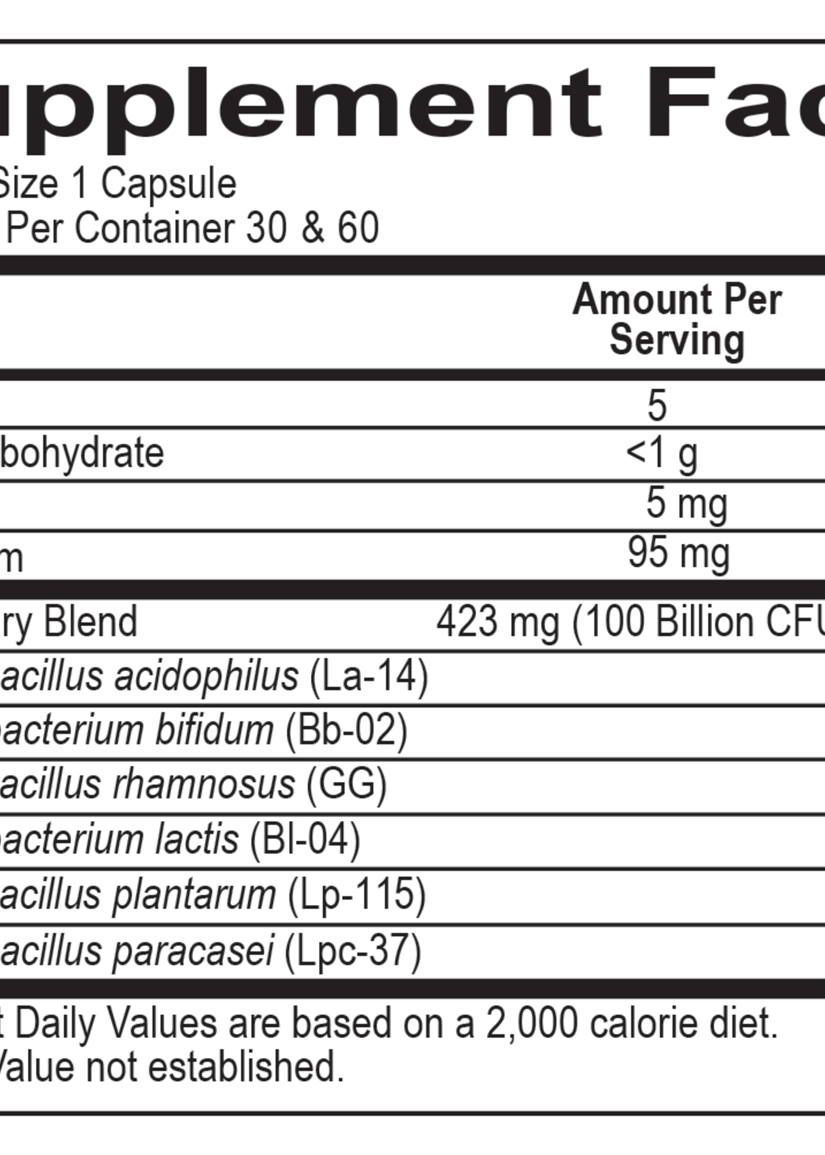 Ortho Molecular Products Ortho Biotic 100 60 Capsules