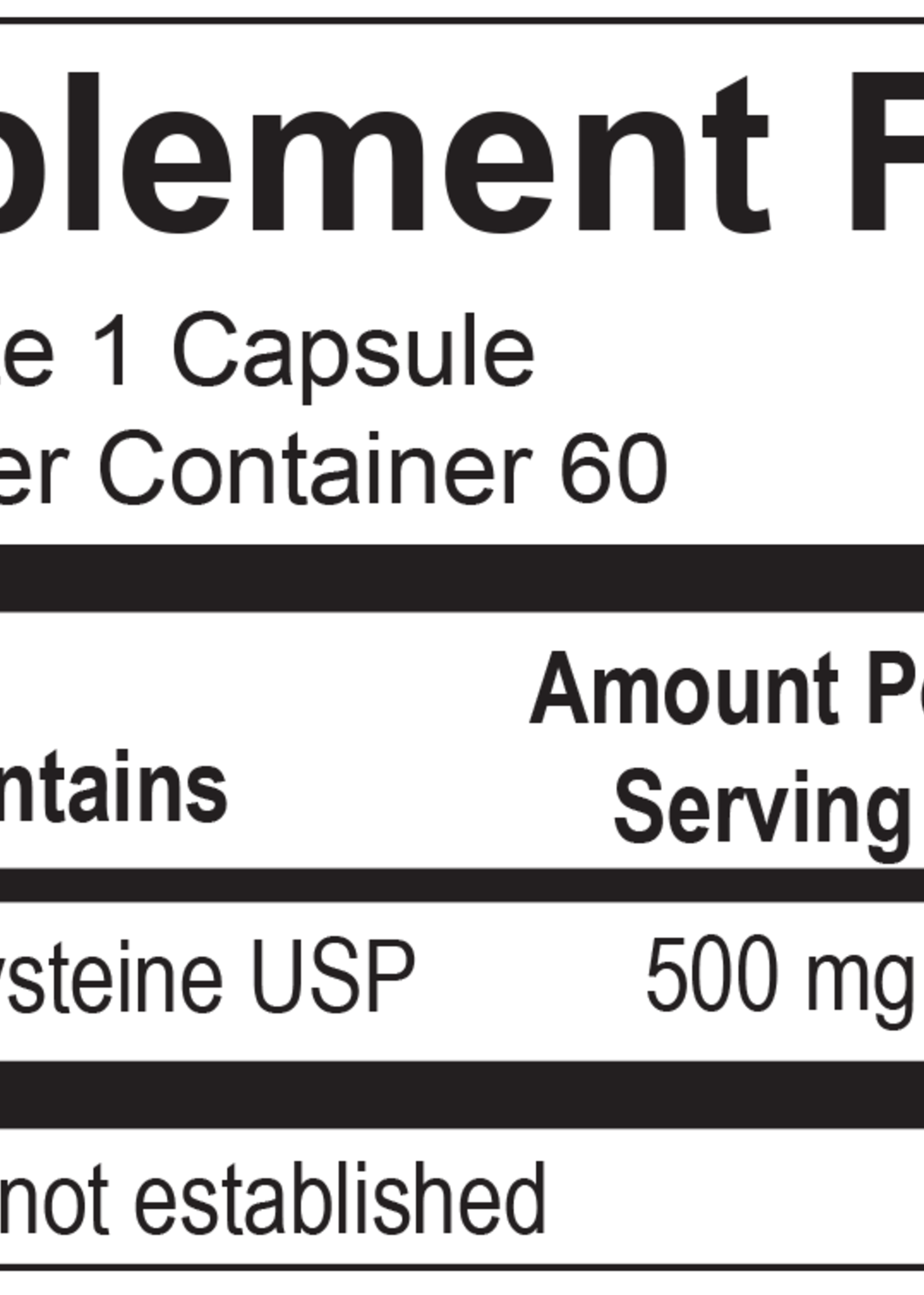 Ortho Molecular Products N-Acetyl Cysteine 60 Capsules