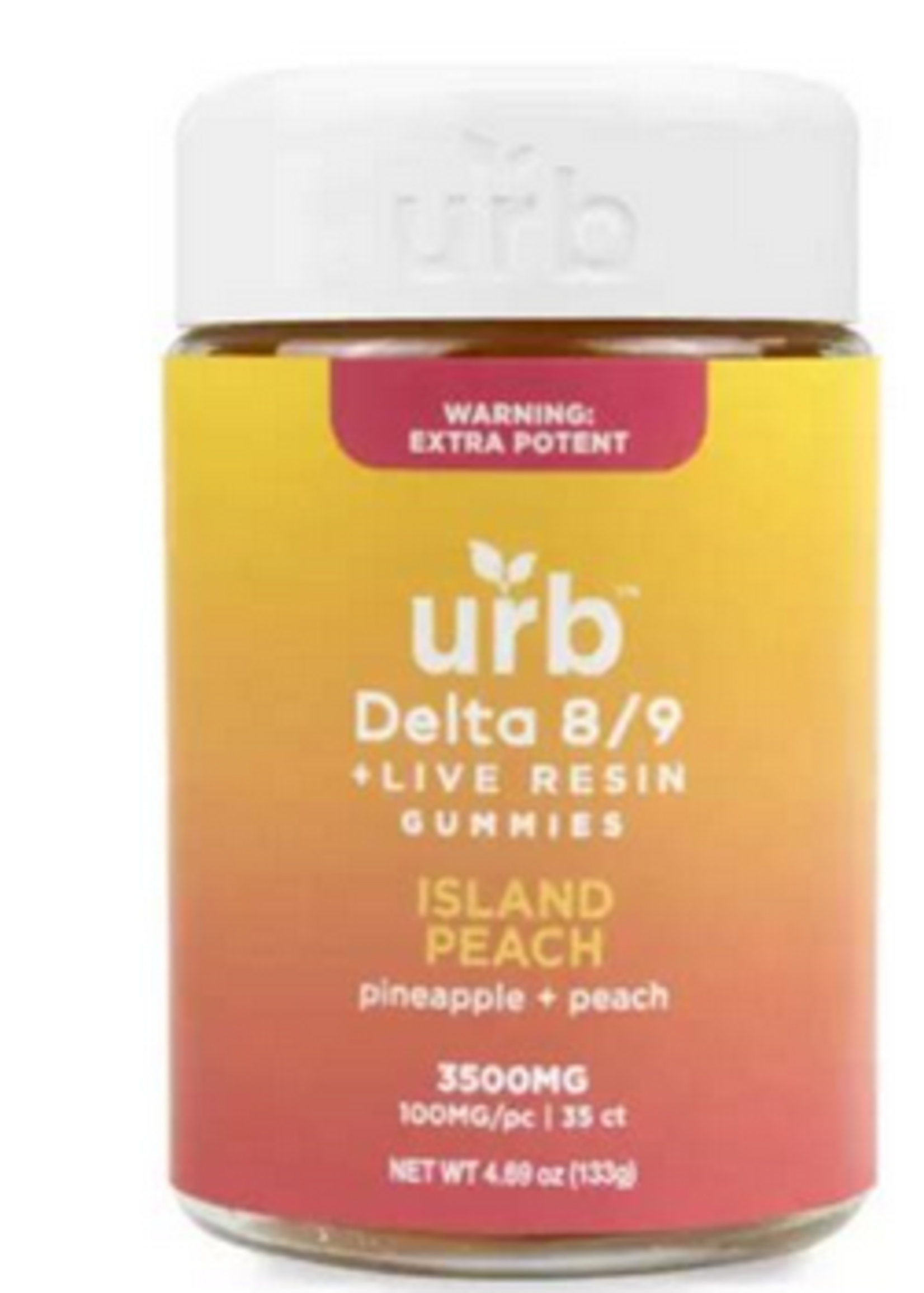 Urb Live Resin D8 D9 100mg Gummies 35ct