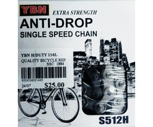 CHAIN 1 SPEED YBN HEAVY DUTY 116L 1/2X1 